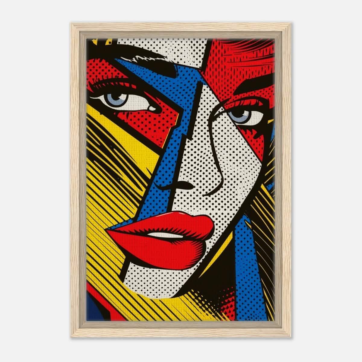 Da Vinci Contemporary Wall art Print | Eclectic Expressions - Framed Canvas - 30x45 cm / 12x18″ - Wood frame