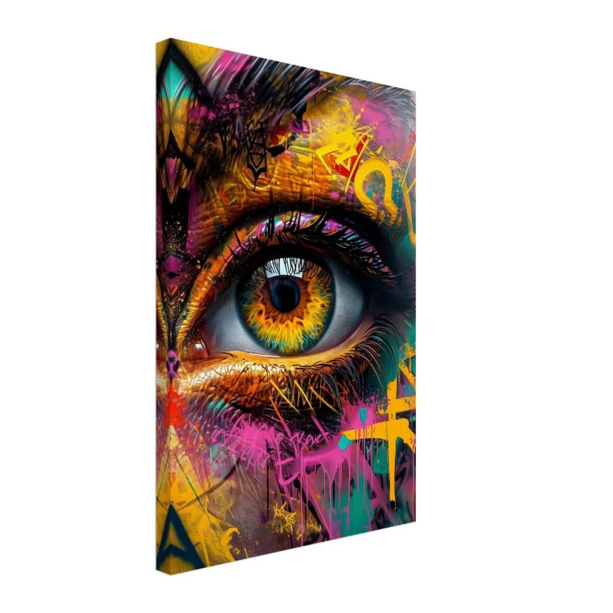 Da Vinci Contemporary Wall art Print | Eye - Canvas - 40x60 cm / 16x24″ - Thick