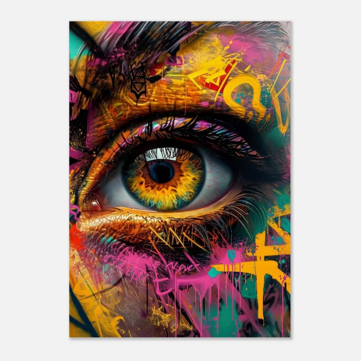 Da Vinci Contemporary Wall art Print | Eye - Wood Prints - 70x100 cm / 28x40″ - 20 mm