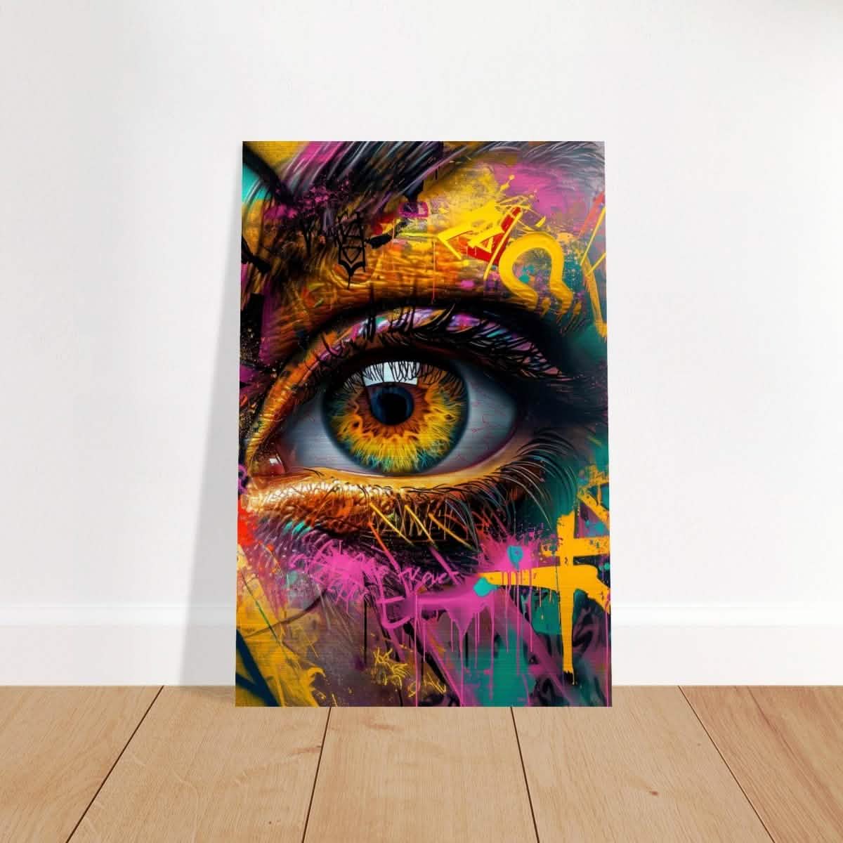 Da Vinci Contemporary Wall art Print | Eye - Brushed Aluminum Print - 50x75 cm / 20x30″ -