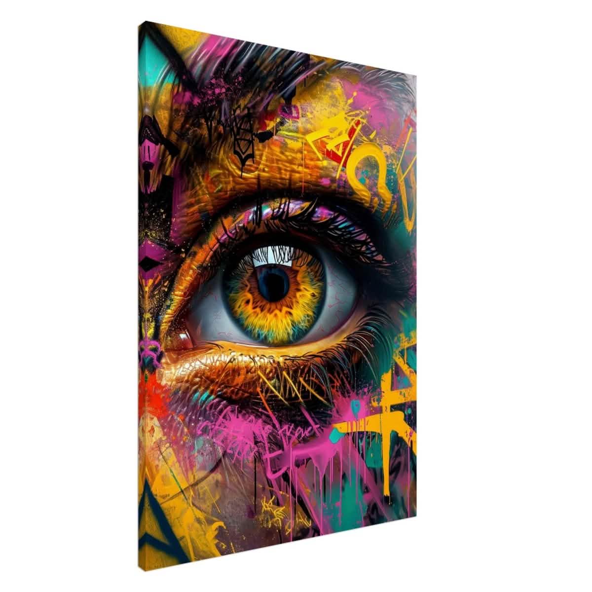 Da Vinci Contemporary Wall art Print | Eye - Canvas - 70x100 cm / 28x40″ - Slim