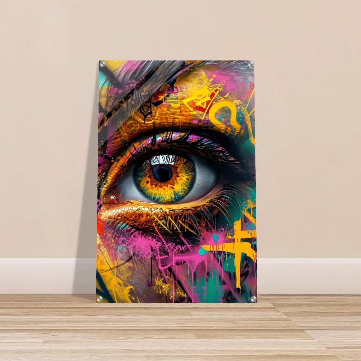 Da Vinci Contemporary Wall art Print | Eye - Acrylic Print - 60x90 cm / 24x36″ -