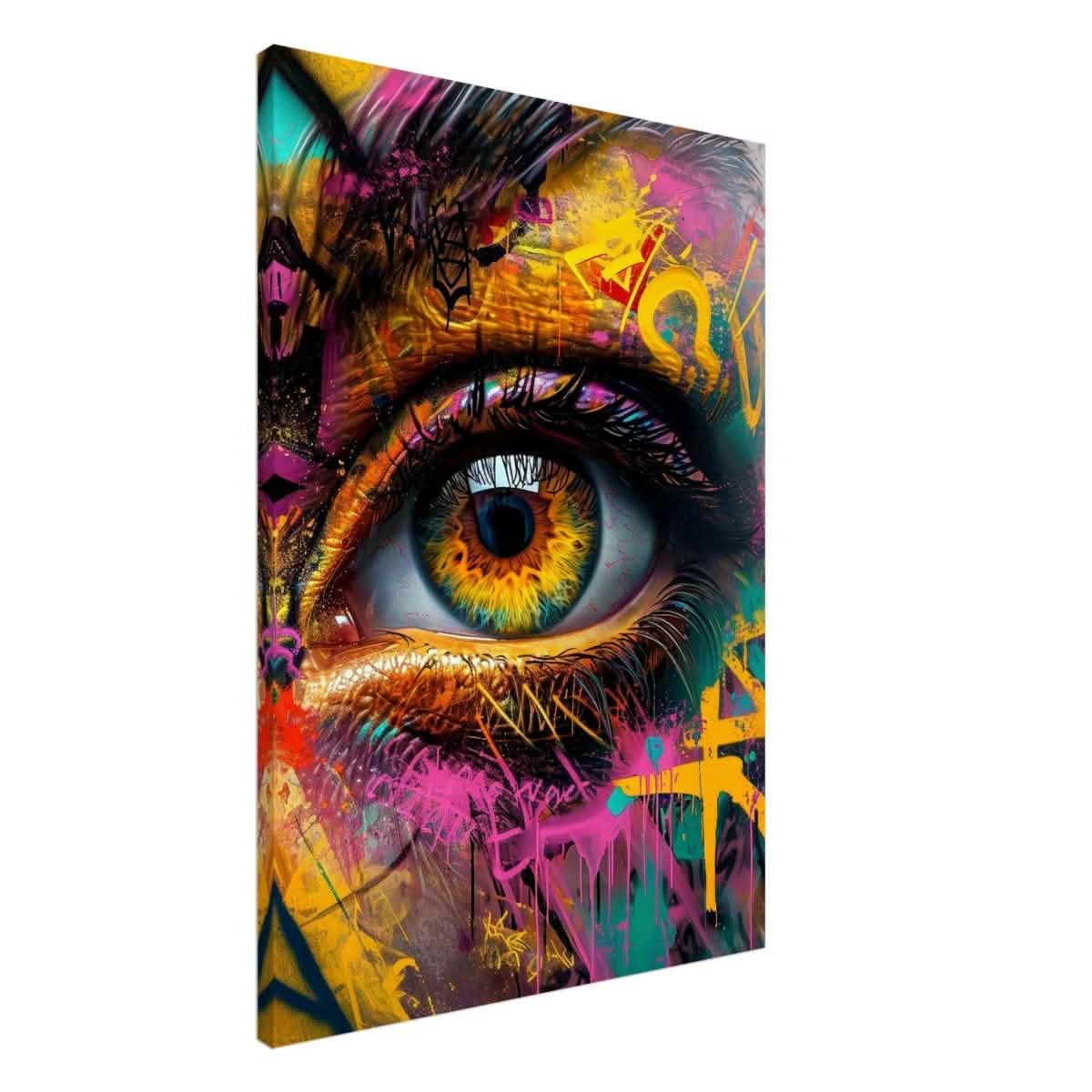 Da Vinci Contemporary Wall art Print | Eye - Canvas - 70x100 cm / 28x40″ - Thick