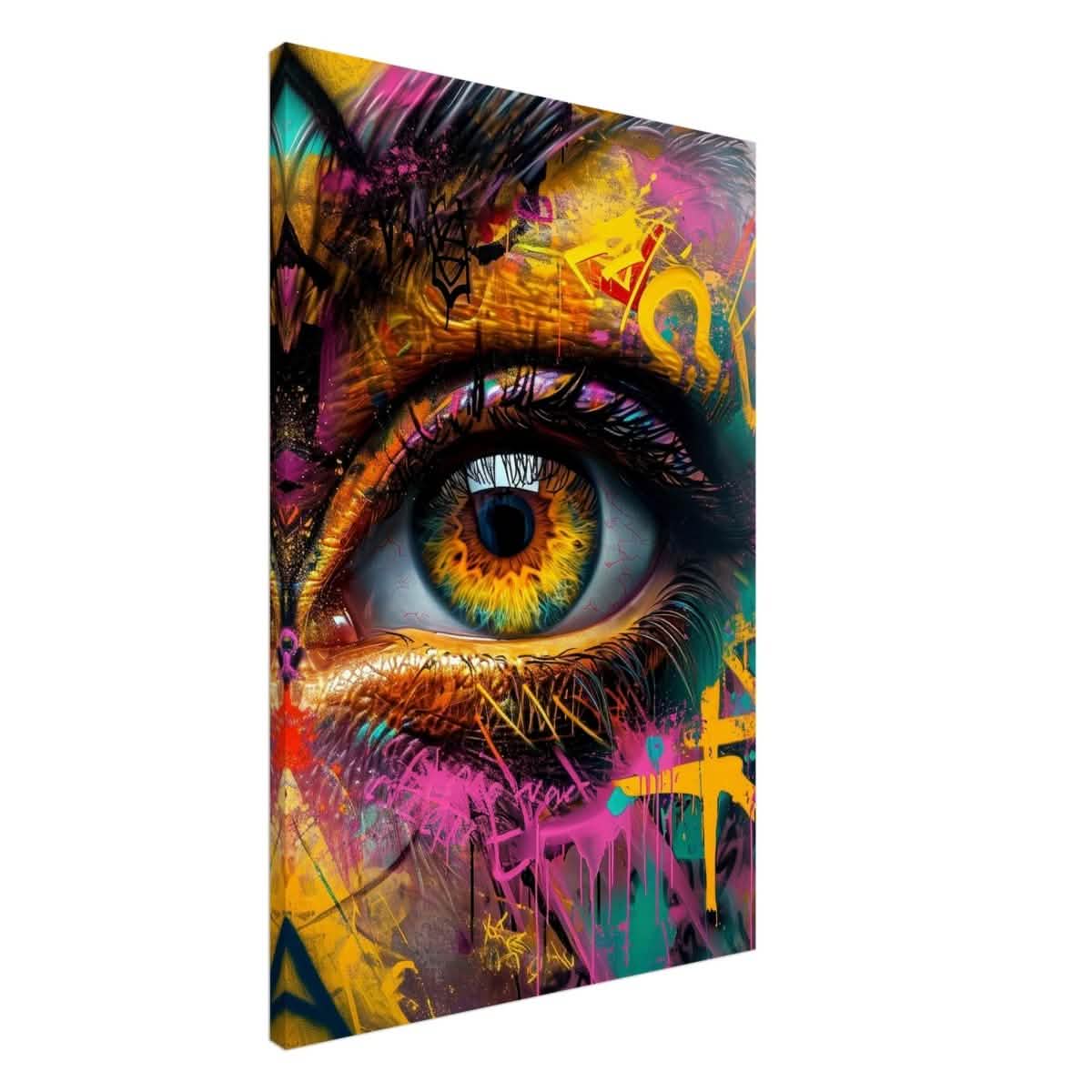 Da Vinci Contemporary Wall art Print | Eye - Canvas - 60x90 cm / 24x36″ - Slim
