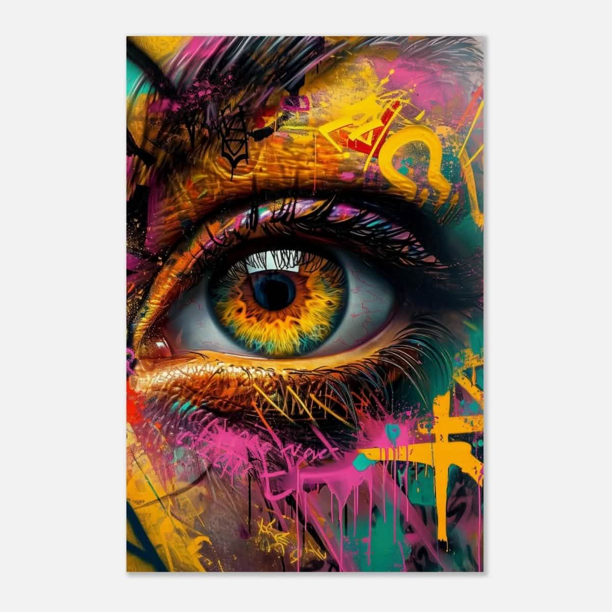 Da Vinci Contemporary Wall art Print | Eye - Wood Prints - 40x60 cm / 16x24″ - 10 mm