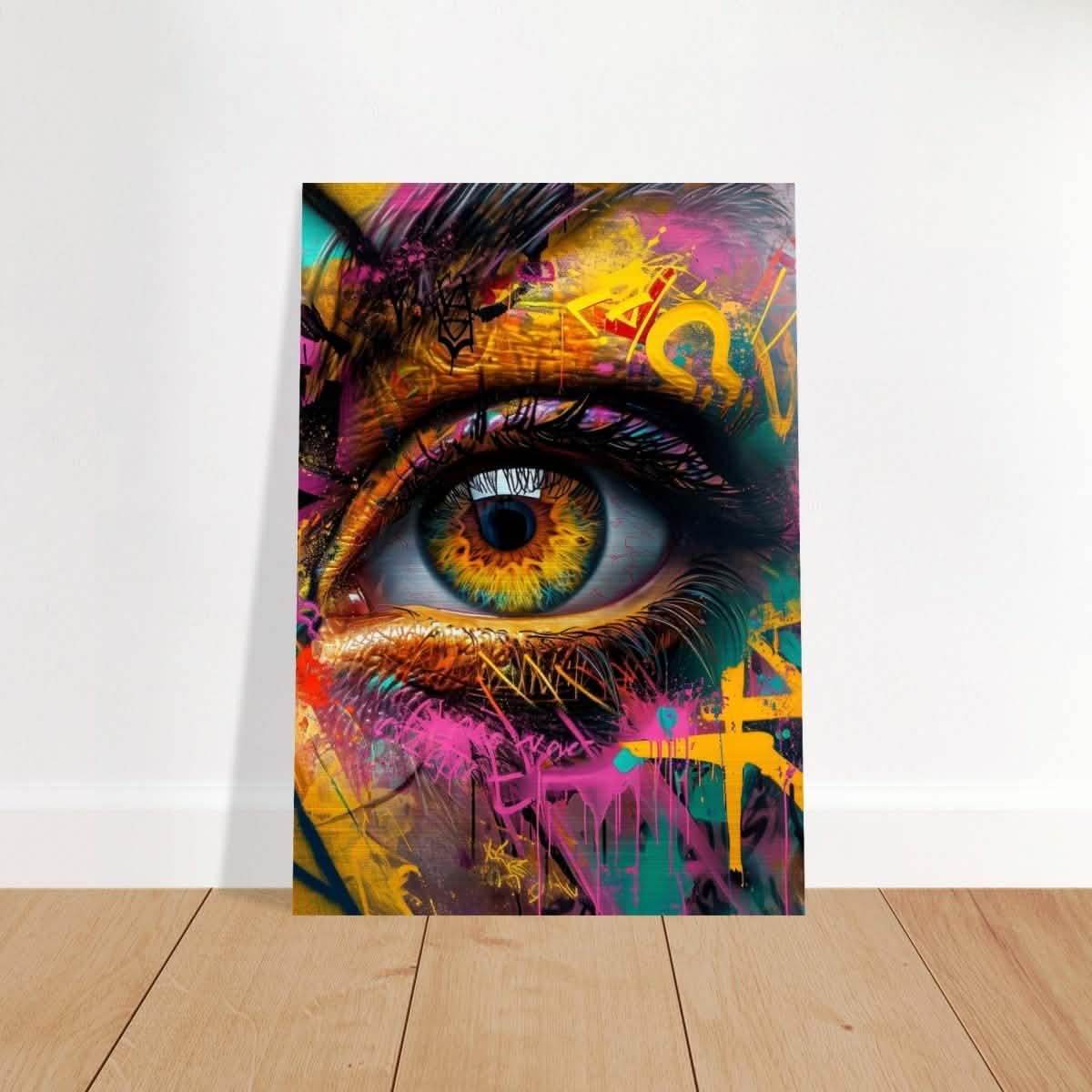 Da Vinci Contemporary Wall art Print | Eye - Brushed Aluminum Print - 70x100 cm / 28x40″ -