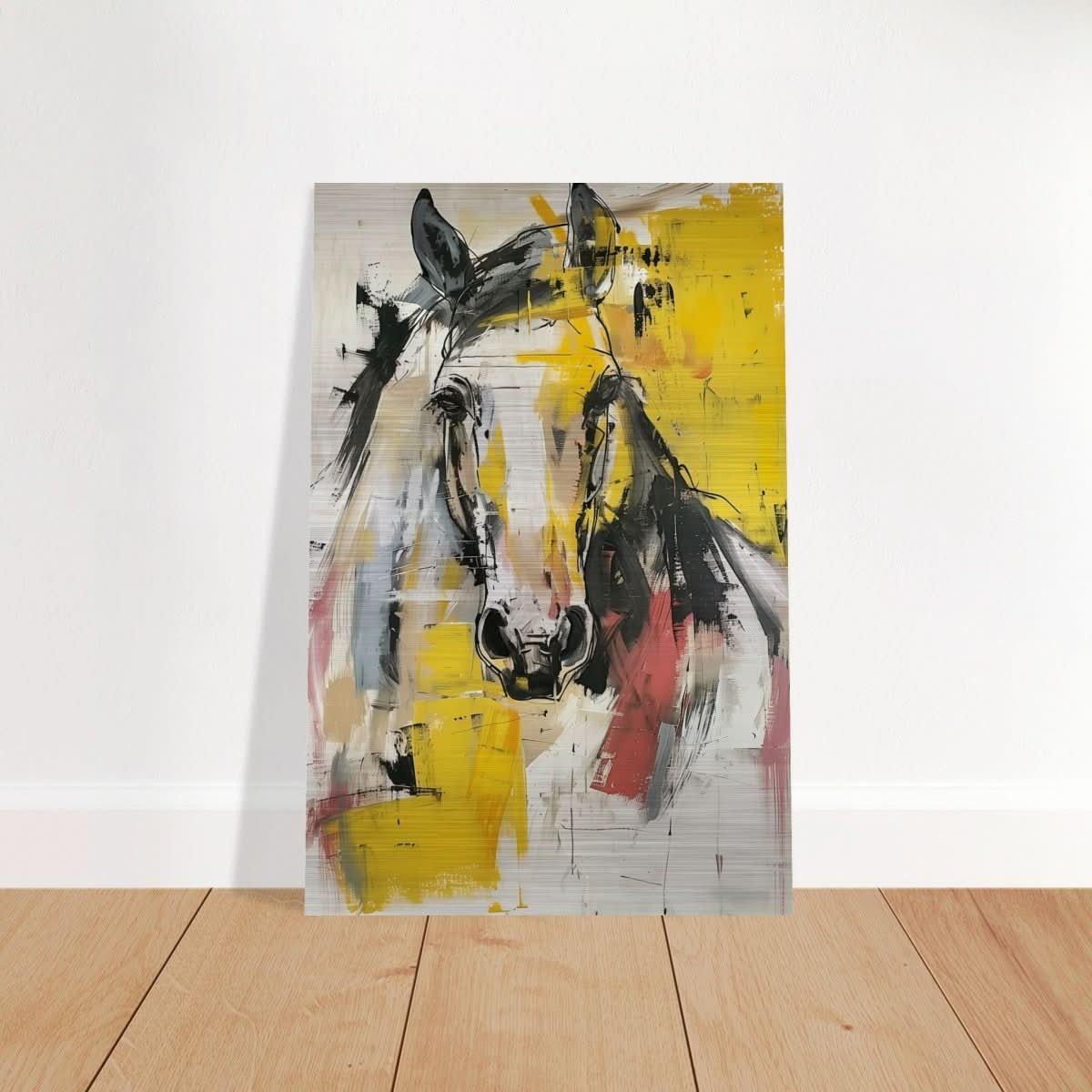 Da Vinci Contemporary Wall art Print | Horse - Brushed Aluminum Print - 60x90 cm / 24x36″ -