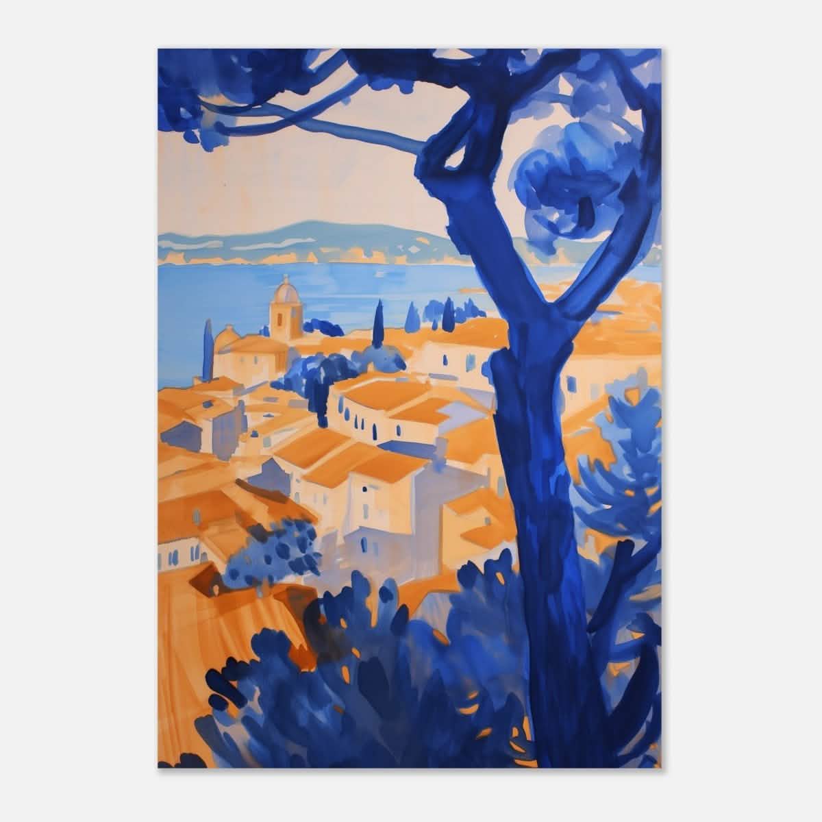 Da Vinci Contemporary Wall art Print | Nature and City - Aluminum Print - 70x100 cm / 28x40″ -