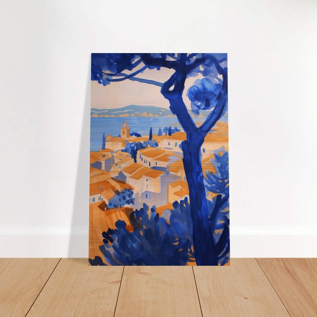 Da Vinci Contemporary Wall art Print | Nature and City - Brushed Aluminum Print - 50x75 cm / 20x30″ -