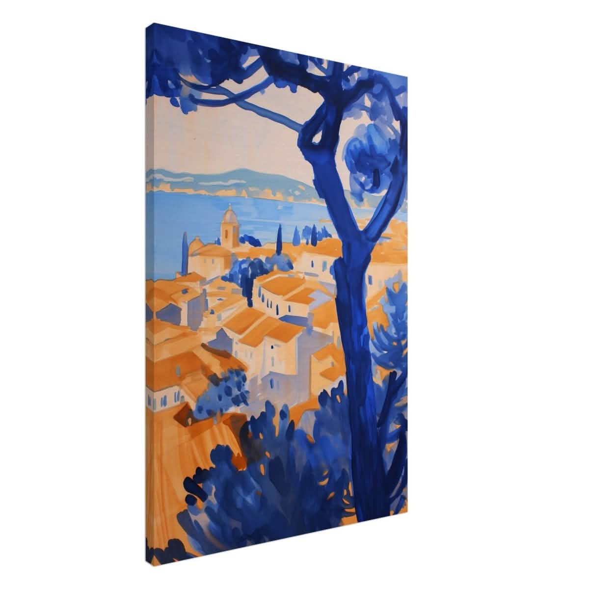 Da Vinci Contemporary Wall art Print | Nature and City - Canvas - 60x90 cm / 24x36″ - Slim