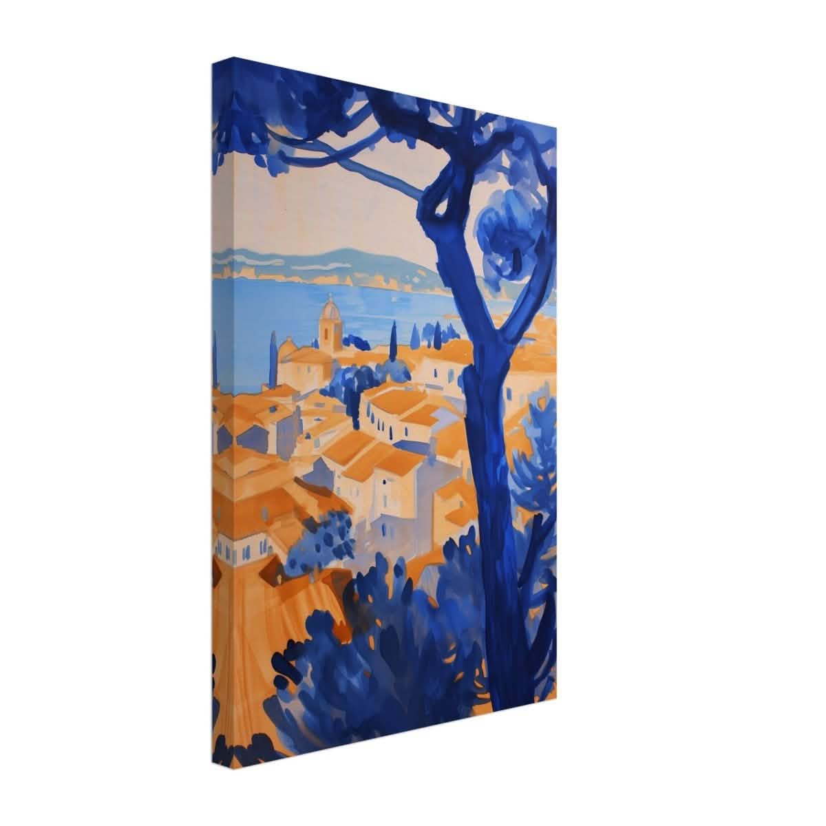 Da Vinci Contemporary Wall art Print | Nature and City - Canvas - 30x45 cm / 12x18″ - Slim