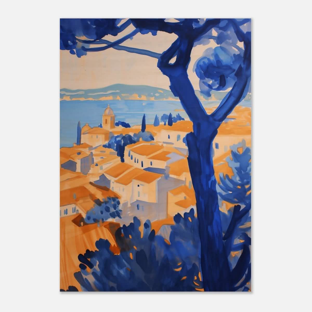 Da Vinci Contemporary Wall art Print | Nature and City - Wood Prints - 70x100 cm / 28x40″ - 20 mm