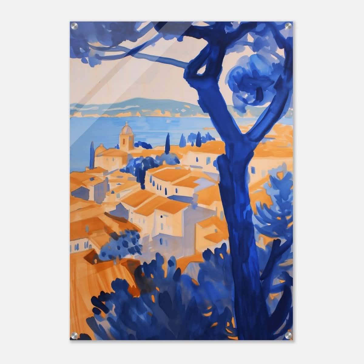 Da Vinci Contemporary Wall art Print | Nature and City - Acrylic Print - 70x100 cm / 28x40″ -