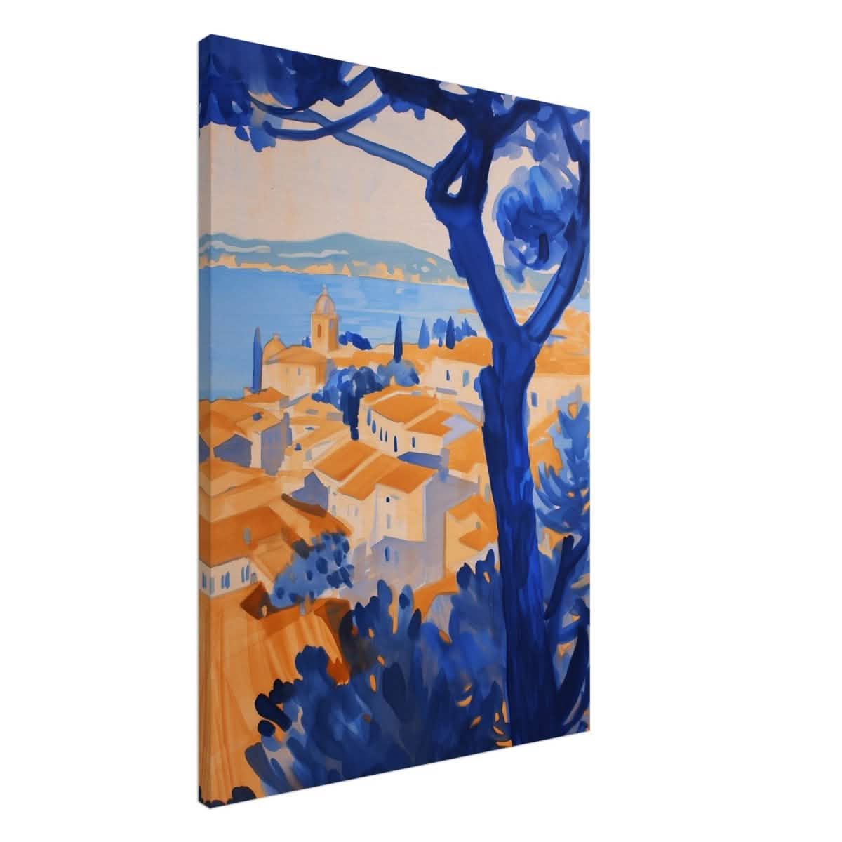 Da Vinci Contemporary Wall art Print | Nature and City - Canvas - 70x100 cm / 28x40″ - Thick