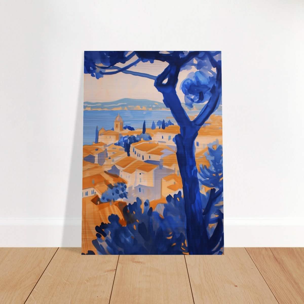 Da Vinci Contemporary Wall art Print | Nature and City - Brushed Aluminum Print - 70x100 cm / 28x40″ -