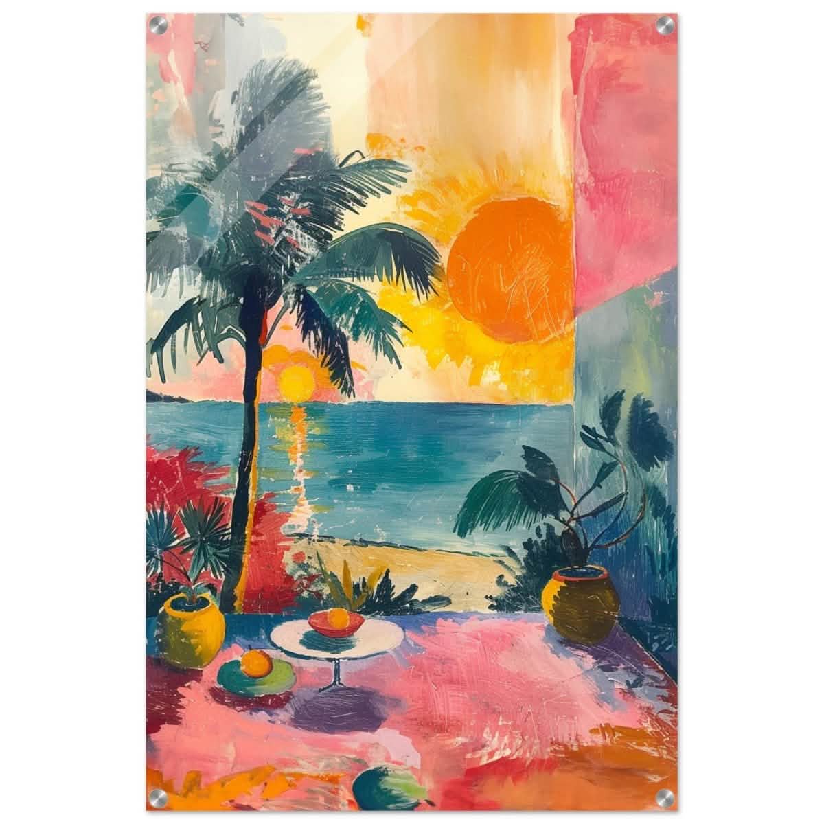 Da Vinci Contemporary wall art Print | Sunrise | Nature - Acrylic Print - 60x90 cm / 24x36″ -