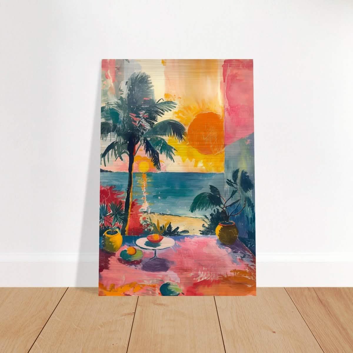 Da Vinci Contemporary wall art Print | Sunrise | Nature - Brushed Aluminum Print - 30x45 cm / 12x18″ -