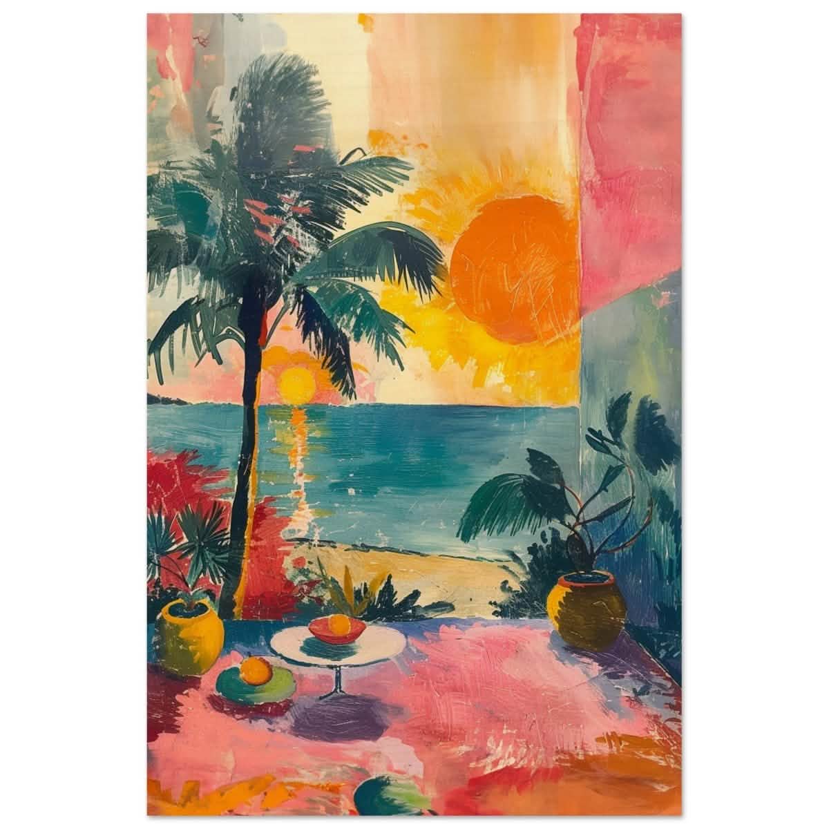 Da Vinci Contemporary wall art Print | Sunrise | Nature - Wood Prints - 30x45 cm / 12x18″ -