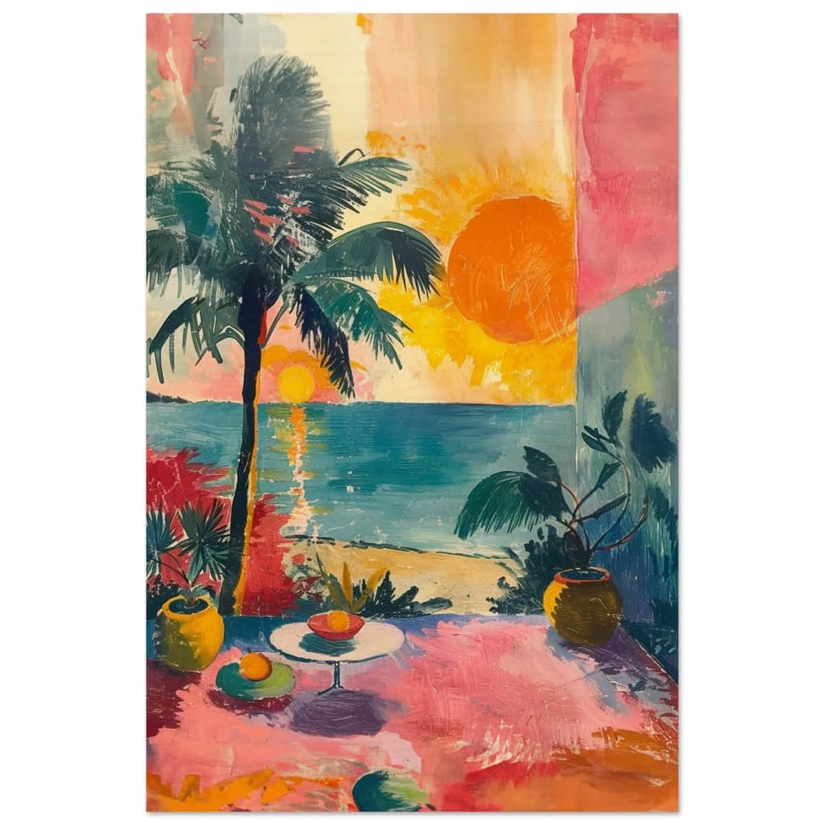 Da Vinci Contemporary wall art Print | Sunrise | Nature - Wood Prints - 50x75 cm / 20x30″ -