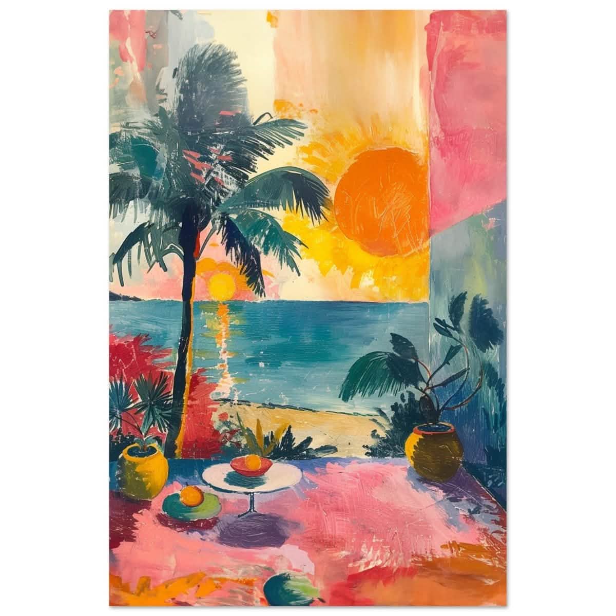 Da Vinci Contemporary wall art Print | Sunrise | Nature - Aluminum Print - 30x45 cm / 12x18″ -