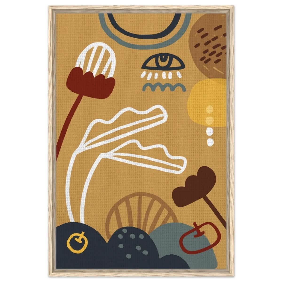 Da Vinci Contemporary wall art Print - Framed Canvas - 60x90 cm / 24x36″ - Wood frame