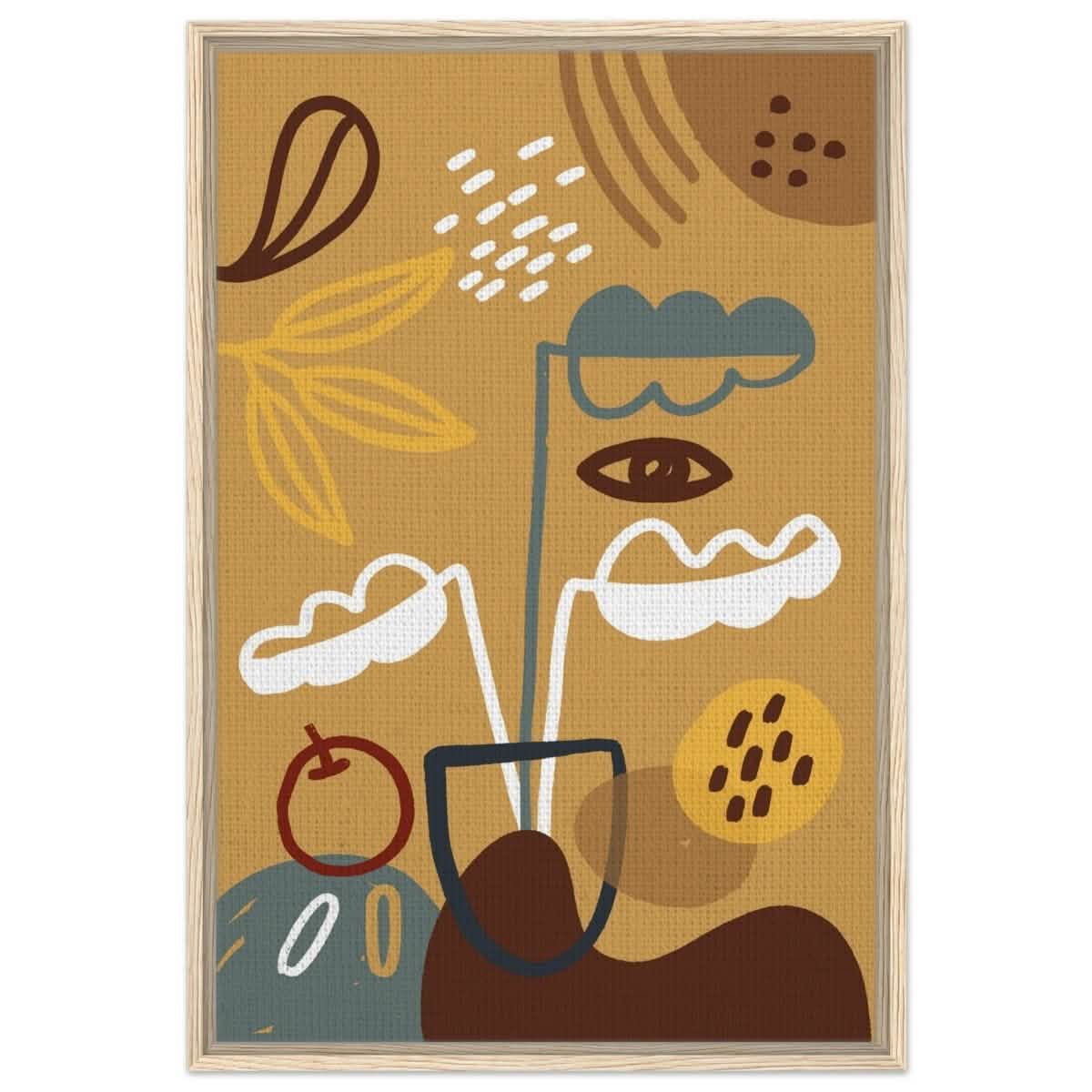 Da Vinci Contemporary wall art Print - Framed Canvas - 60x90 cm / 24x36″ - Wood frame