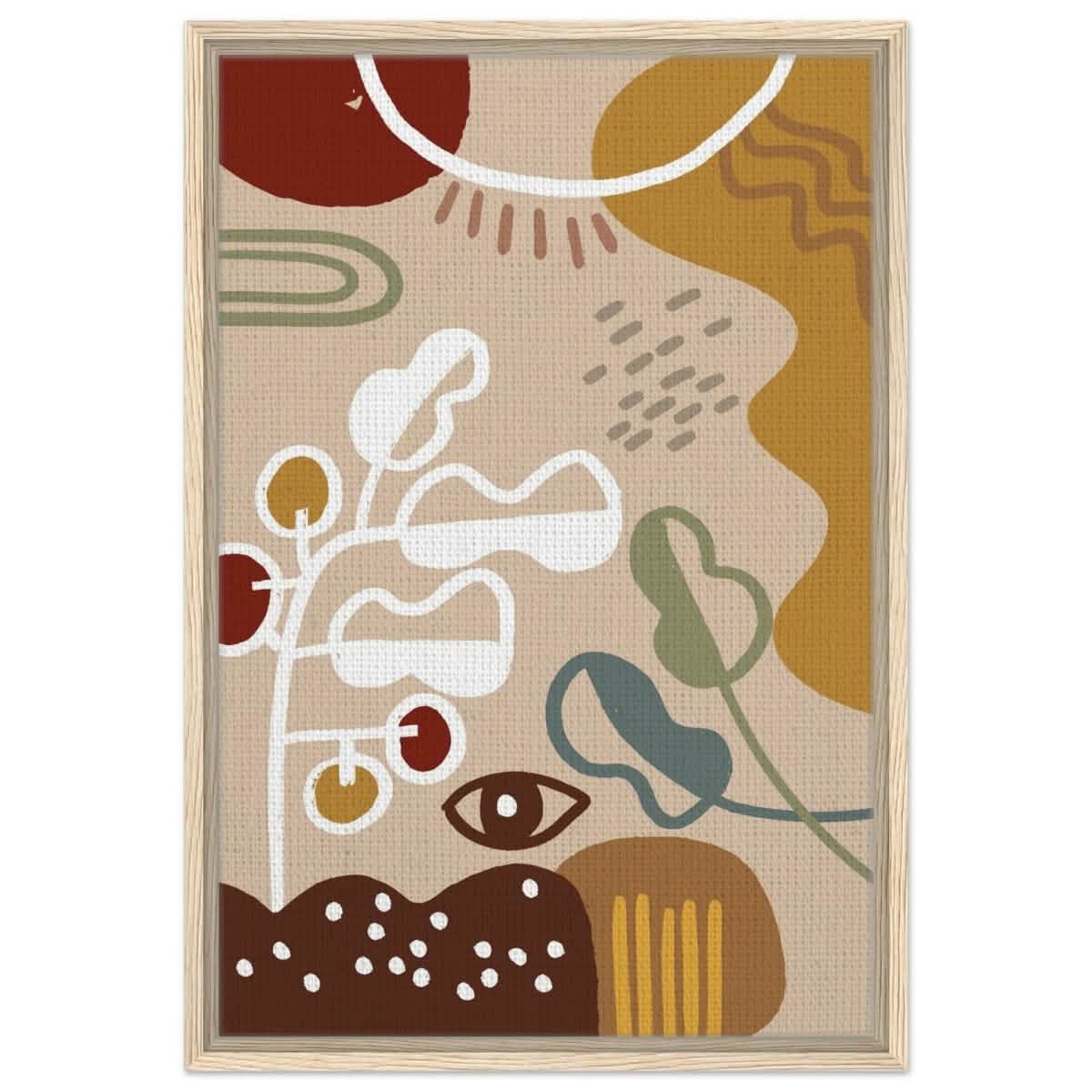 Da Vinci Contemporary wall art Print - Framed Canvas - 50x75 cm / 20x30″ - Wood frame