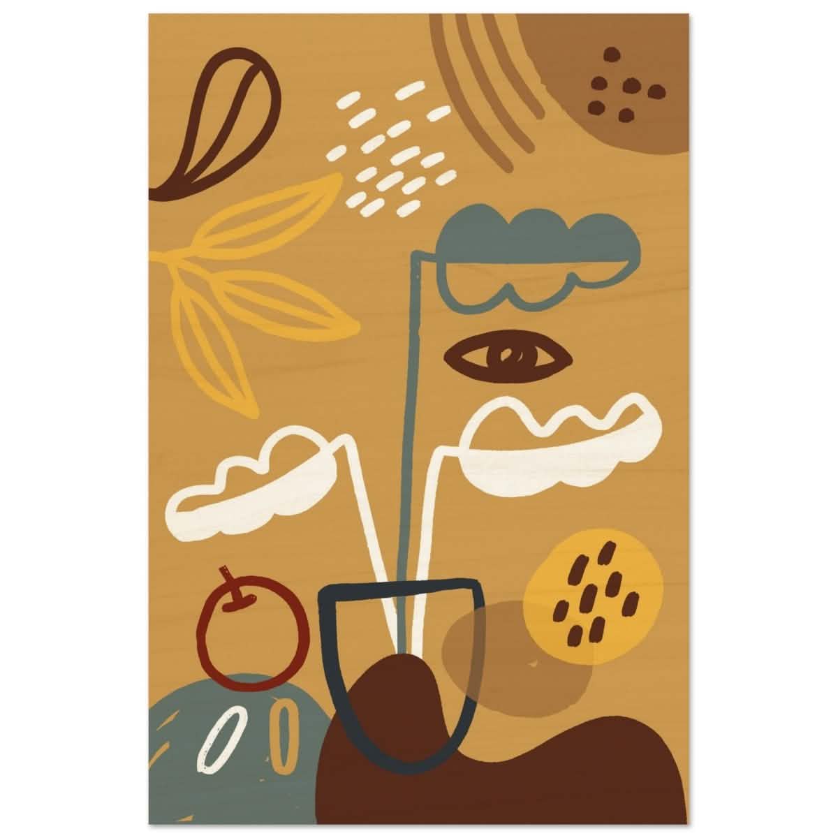 Da Vinci Contemporary wall art Print - Wood Prints - 40x60 cm / 16x24″ -