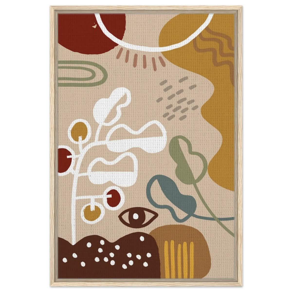 Da Vinci Contemporary wall art Print - Framed Canvas - 60x90 cm / 24x36″ - Wood frame