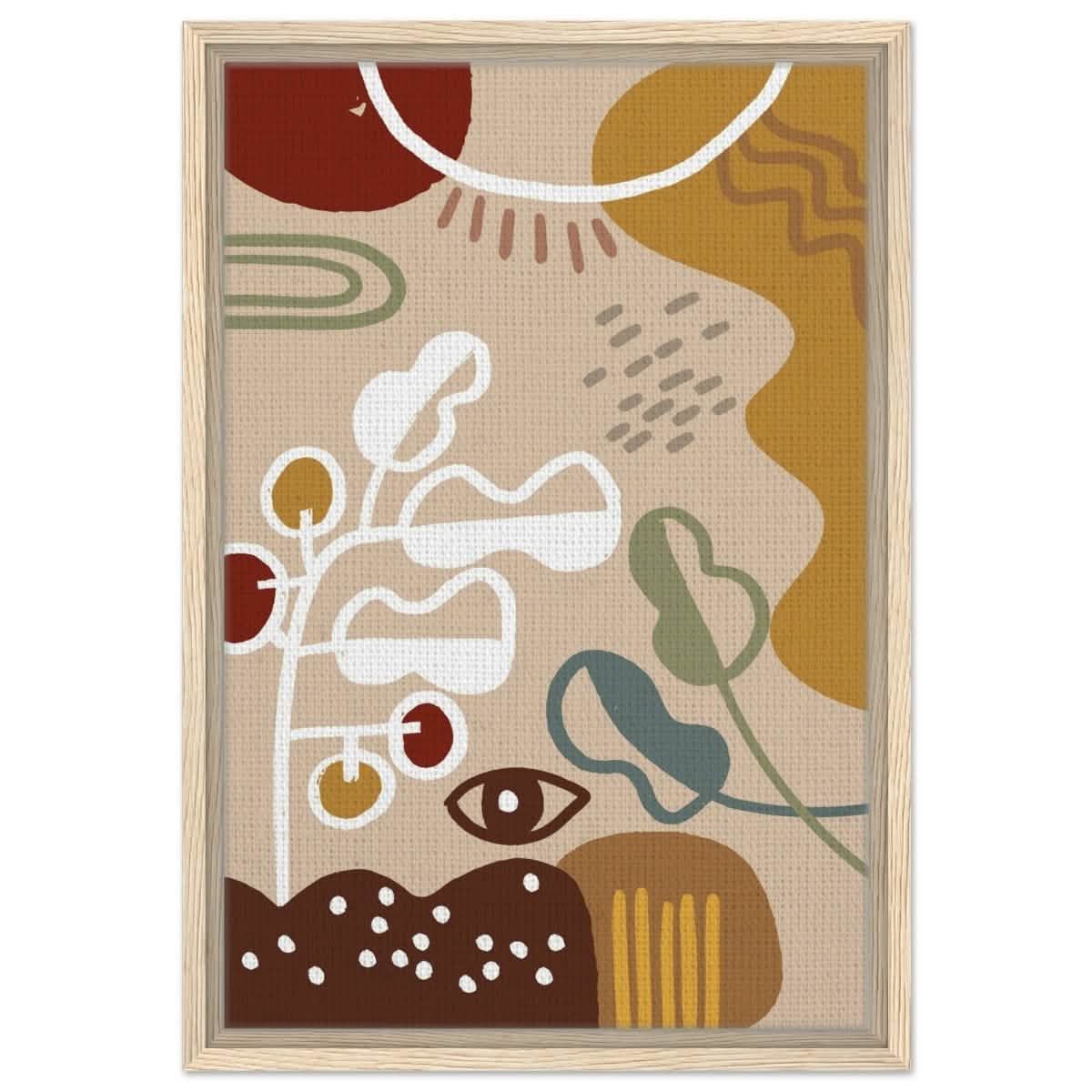 Da Vinci Contemporary wall art Print - Framed Canvas - 40x60 cm / 16x24″ - Wood frame