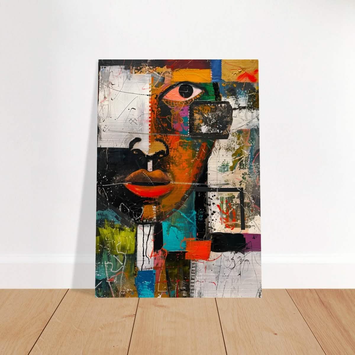 Da Vinci Cubism Wall art Print | African Theme - Brushed Aluminum Print - 70x100 cm / 28x40″ -