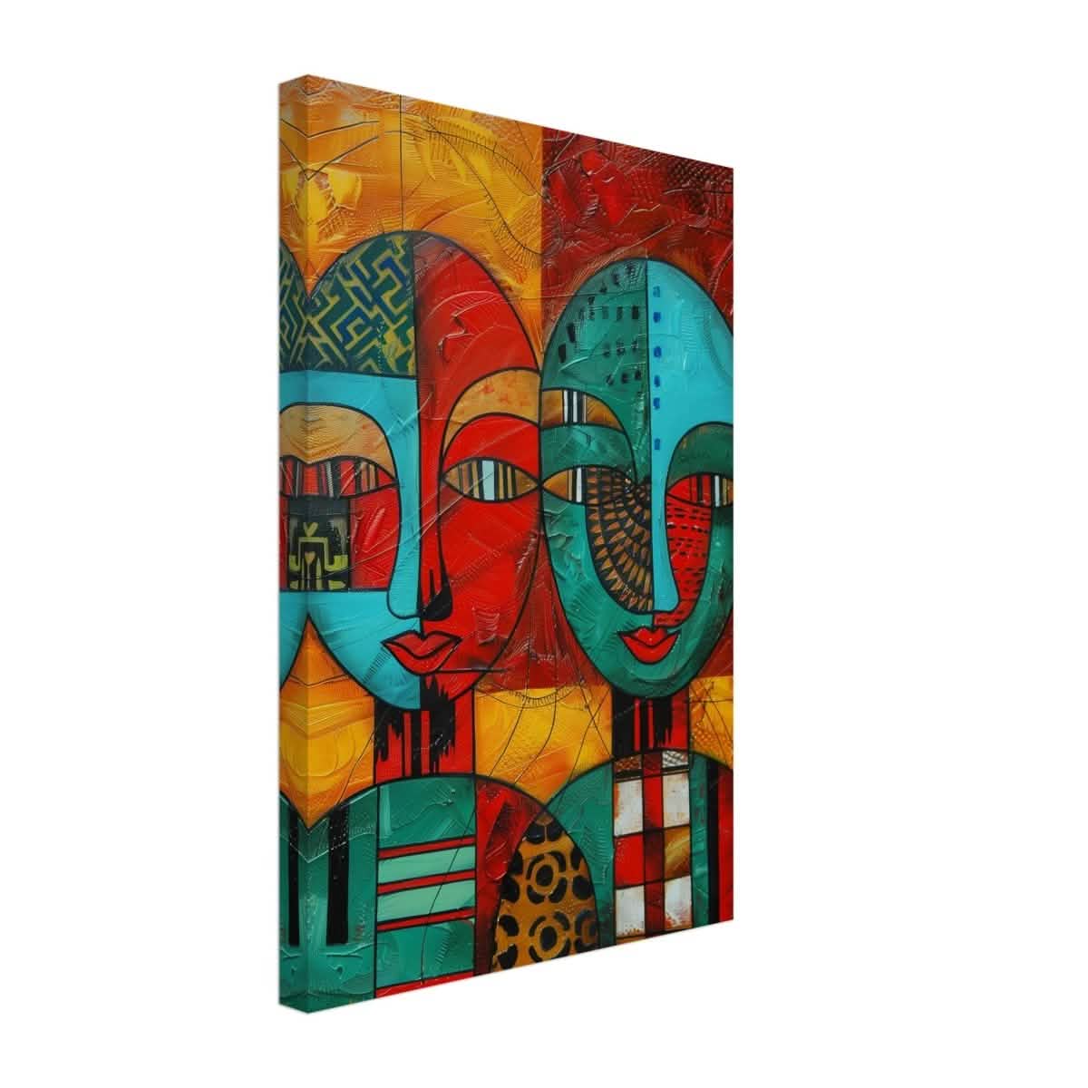 Da Vinci Cubism Wall art Print | African Theme - Canvas - 30x45 cm / 12x18″ -
