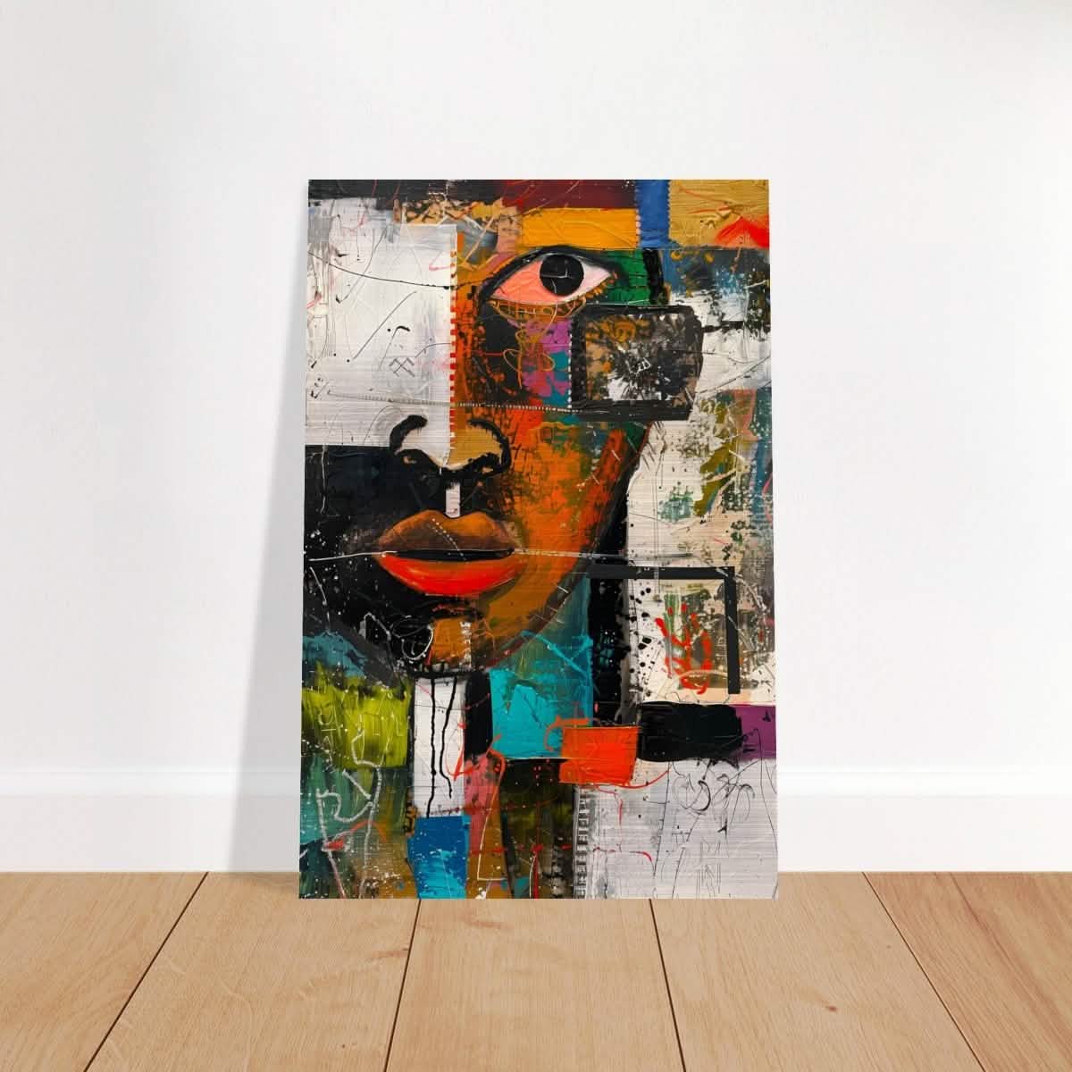 Da Vinci Cubism Wall art Print | African Theme - Brushed Aluminum Print - 40x60 cm / 16x24″ -