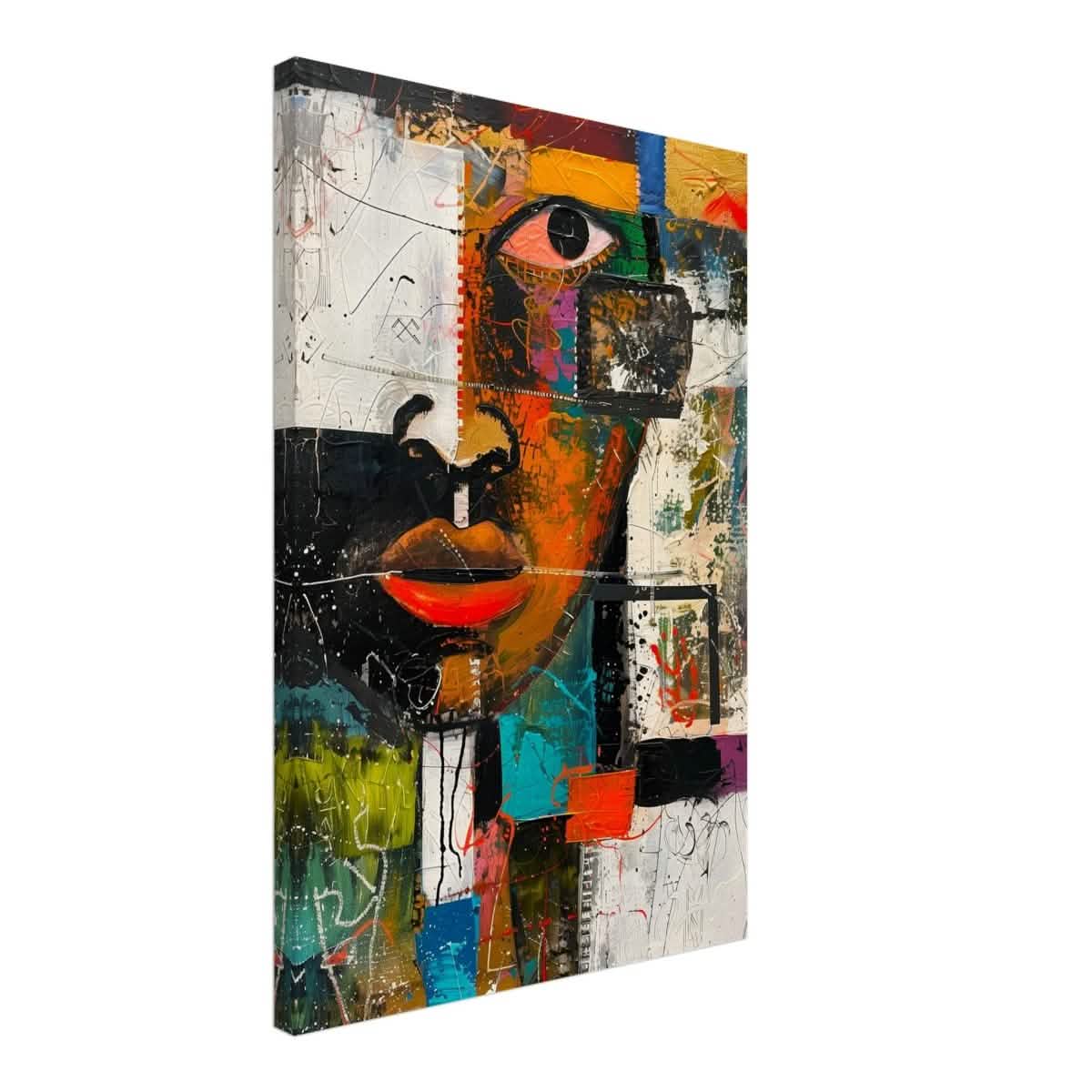 Da Vinci Cubism Wall art Print | African Theme - Canvas - 50x75 cm / 20x30″ - Thick