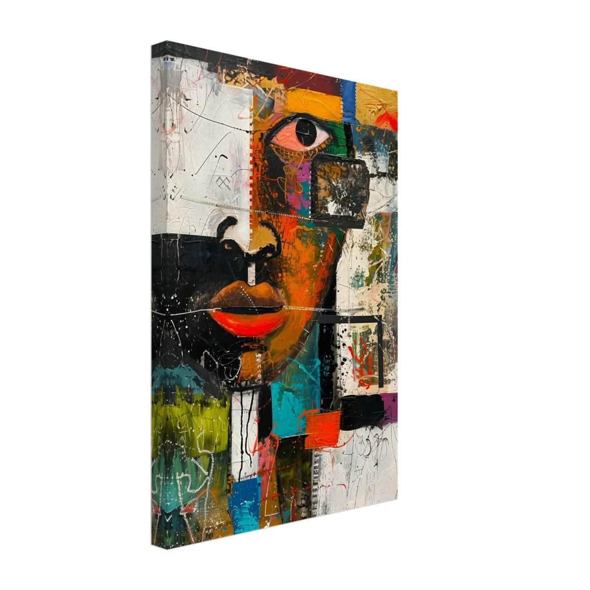 Da Vinci Cubism Wall art Print | African Theme - Canvas - 30x45 cm / 12x18″ - Slim