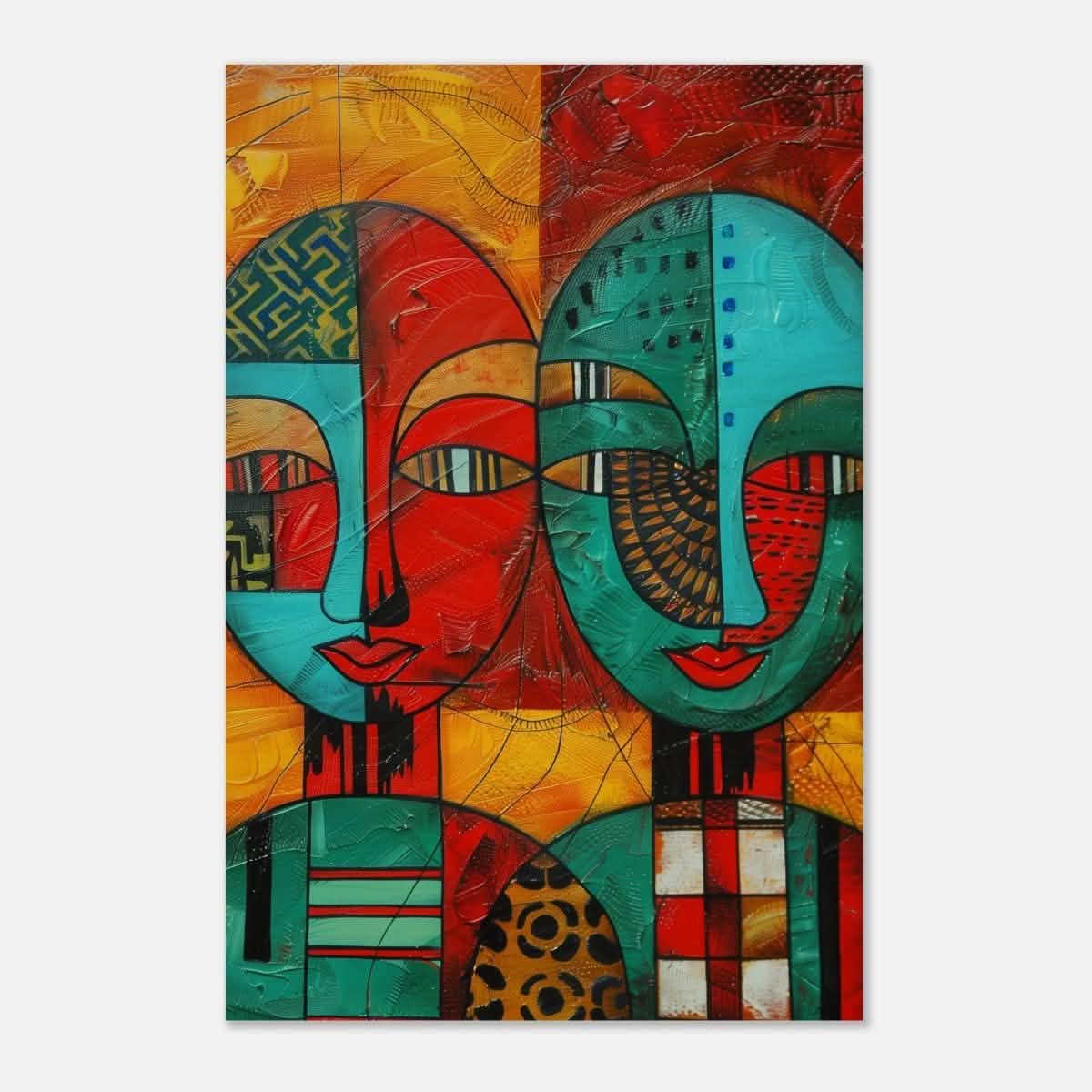 Da Vinci Cubism Wall art Print | African Theme - Wood Prints - 30x45 cm / 12x18″ -