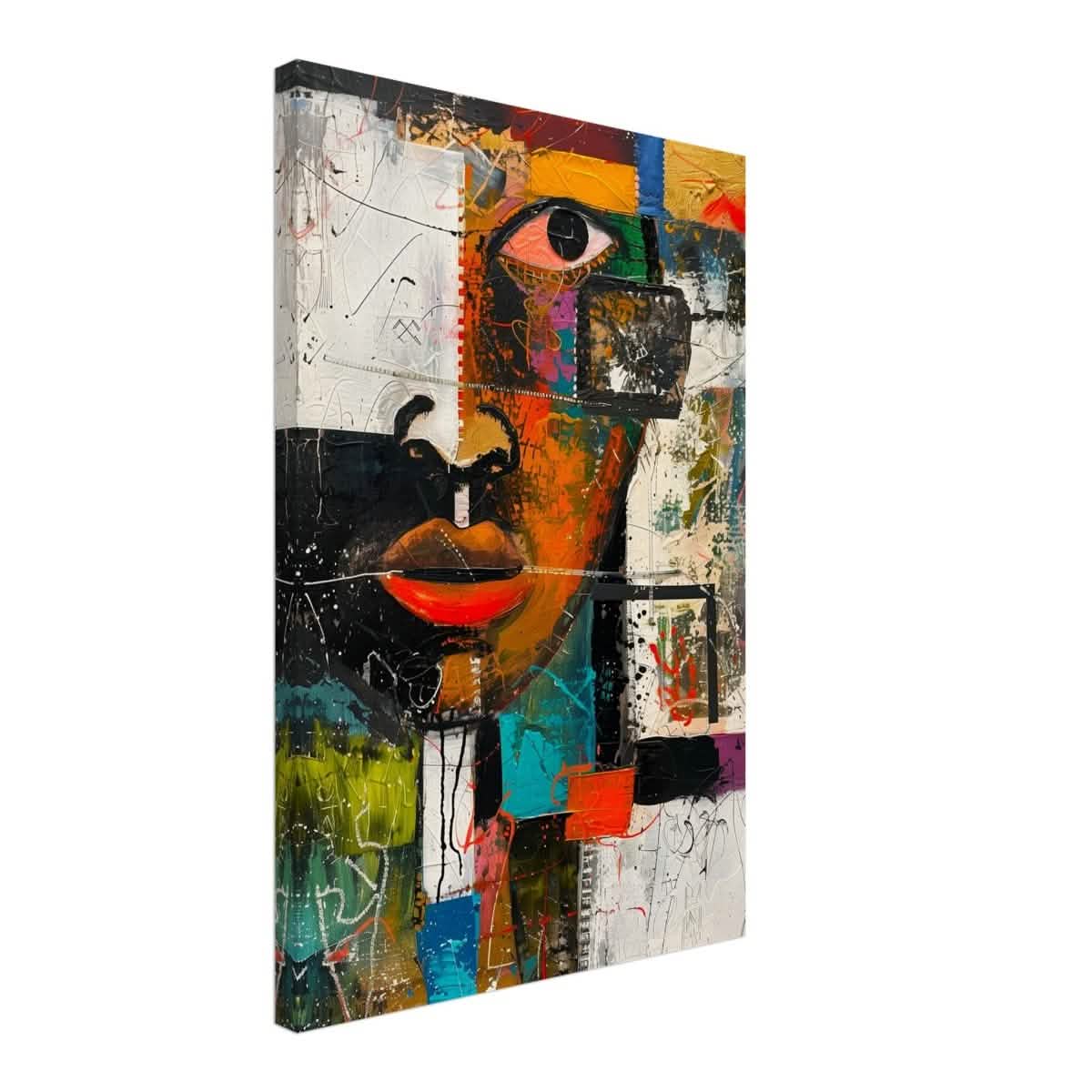 Da Vinci Cubism Wall art Print | African Theme - Canvas - 40x60 cm / 16x24″ - Slim