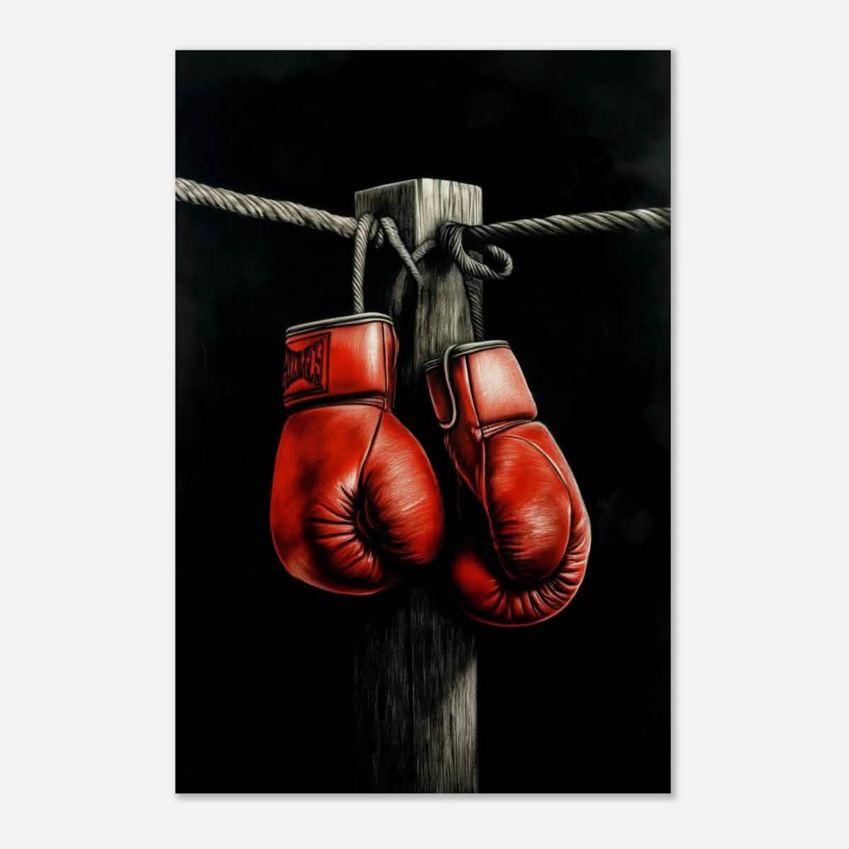 Da Vinci Eclectic Expressions Wall art Print | Boxing Gloves - Wood Prints - 50x75 cm / 20x30″ -