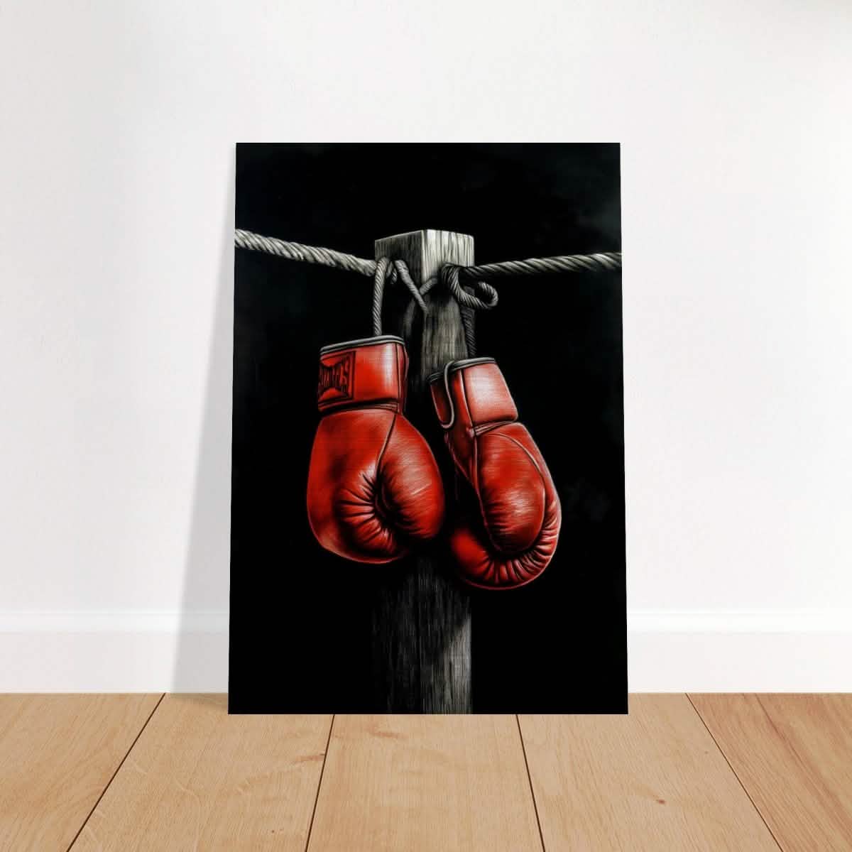 Da Vinci Eclectic Expressions Wall art Print | Boxing Gloves - Brushed Aluminum Print - 70x100 cm / 28x40″ -