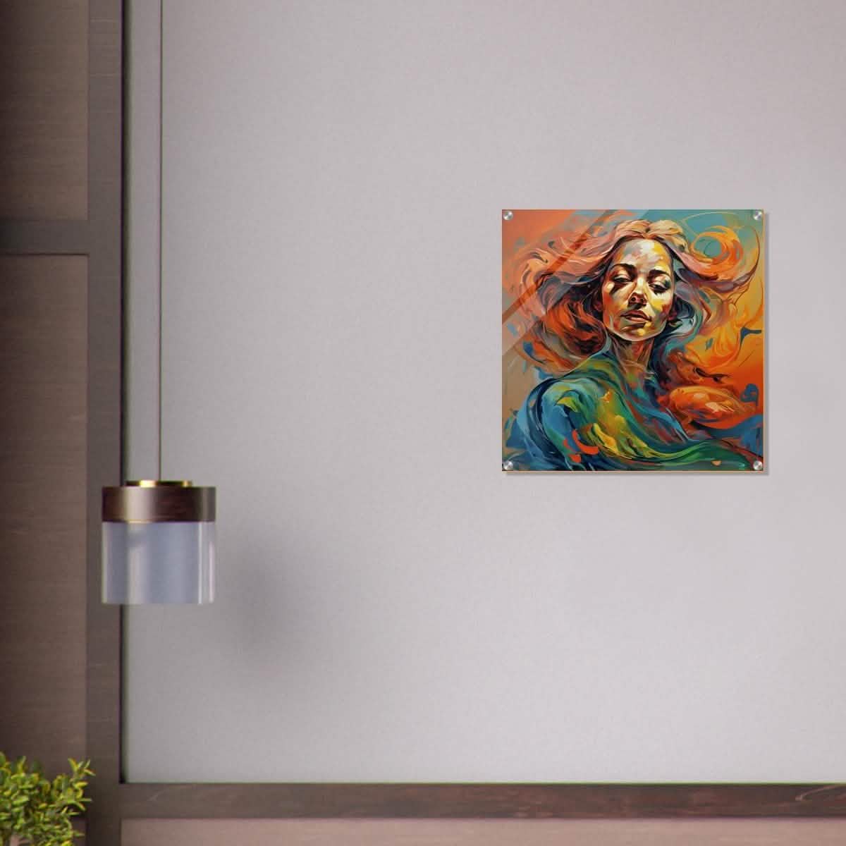 Da Vinci Figurative Modern Art - Acrylic Print - 60x60 cm / 24x24″ -