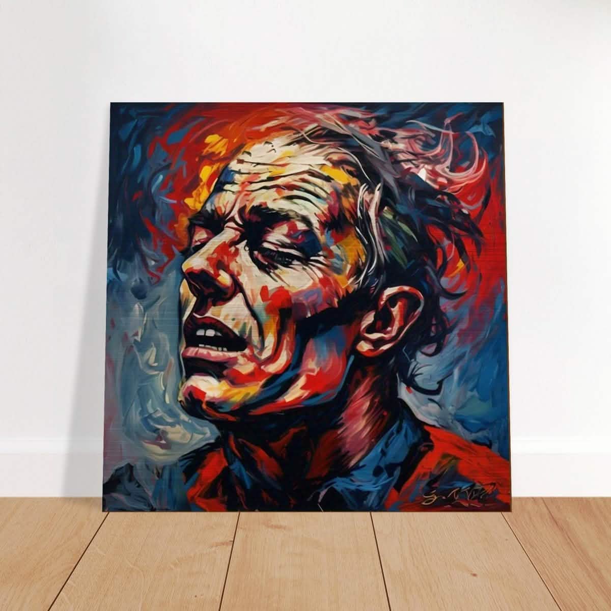 Da Vinci Figurative Modern Art - Brushed Aluminum Print - 50x50 cm / 20x20″ -