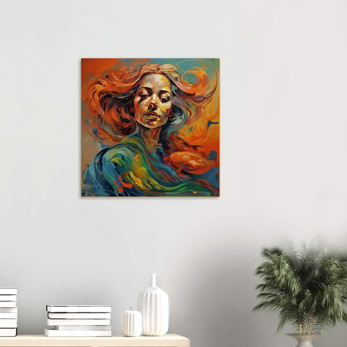Da Vinci Figurative Modern Art - Wood Prints - 60x60 cm / 24x24″ - 10 mm
