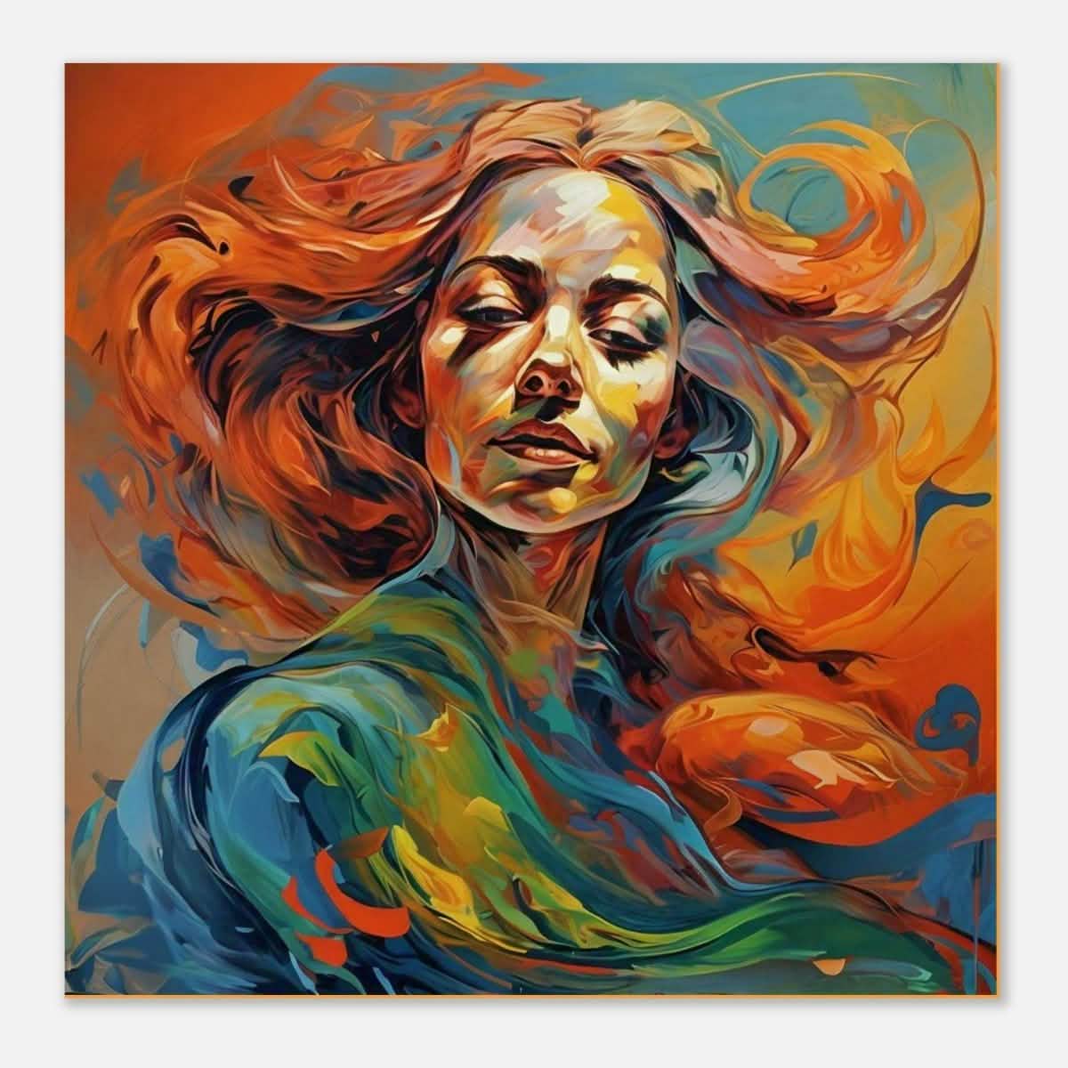 Da Vinci Figurative Modern Art - Aluminum Print - 60x60 cm / 24x24″ -