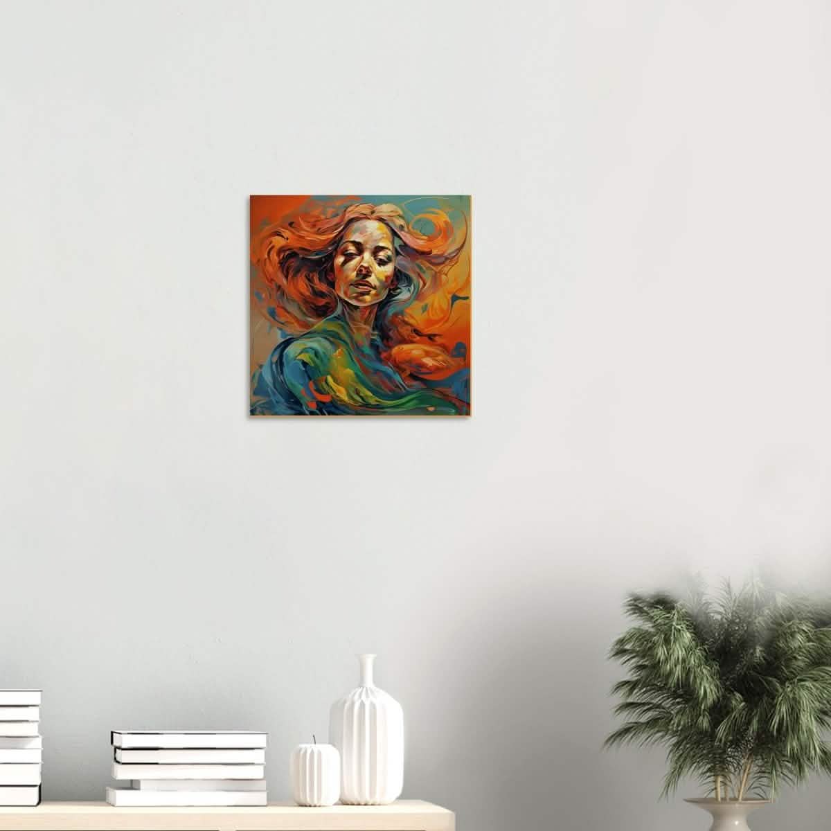 Da Vinci Figurative Modern Art - Wood Prints - 40x40 cm / 16x16″ - 10 mm