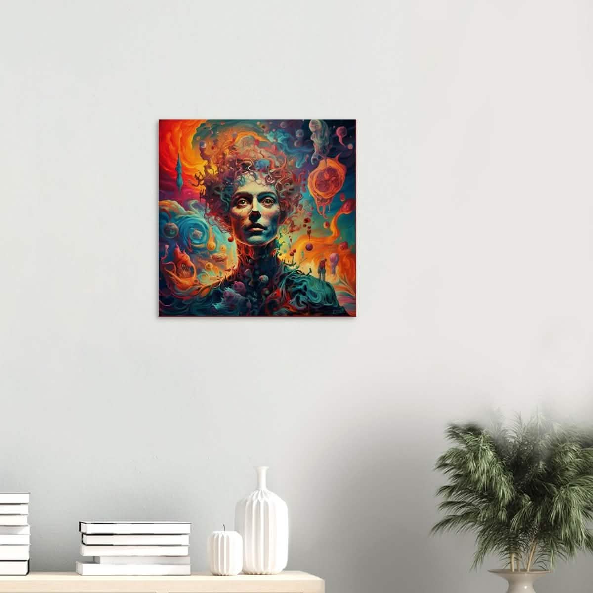 Da Vinci Figurative Modern Wall Art - Wood Prints - 50x50 cm / 20x20″ - 10 mm