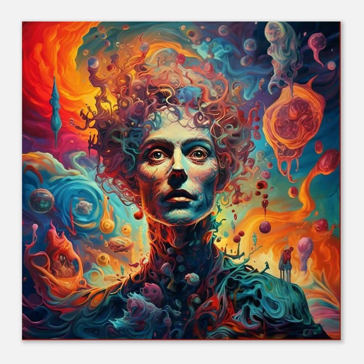 Da Vinci Figurative Modern Wall Art - Aluminum Print - 60x60 cm / 24x24″ -