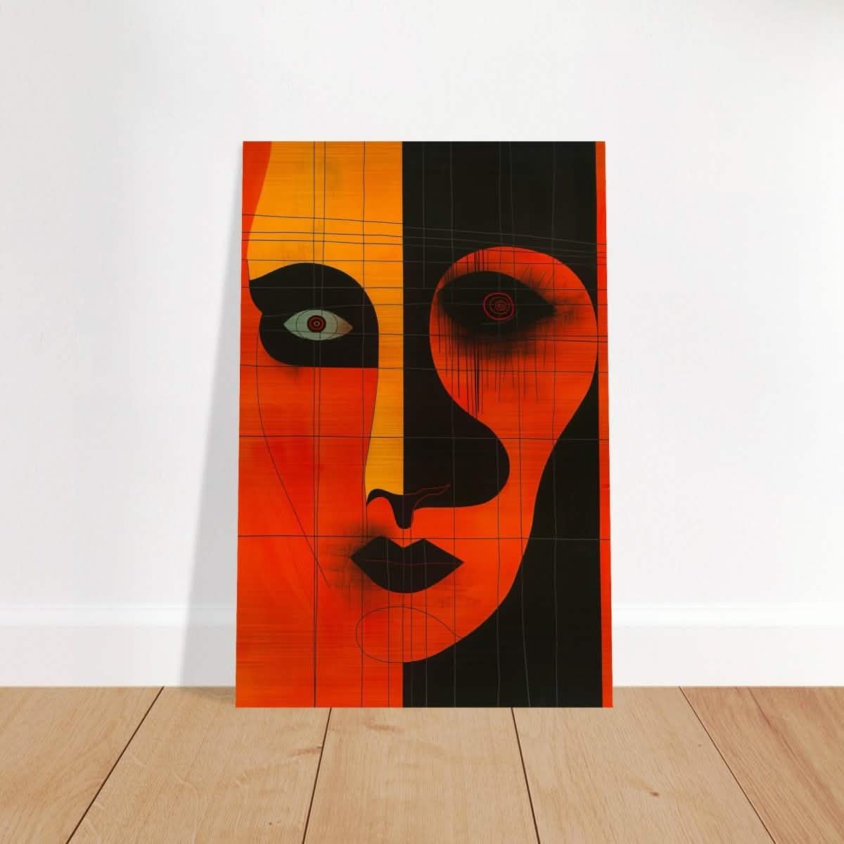 Da Vinci Geometric Abstract Wall art print - Brushed Aluminum Print - 50x75 cm / 20x30″ -