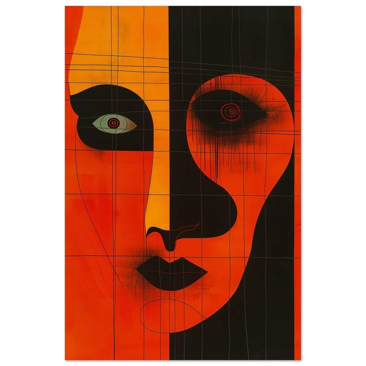 Da Vinci Geometric Abstract Wall art print - Wood Prints - 30x45 cm / 12x18″ - 10 mm