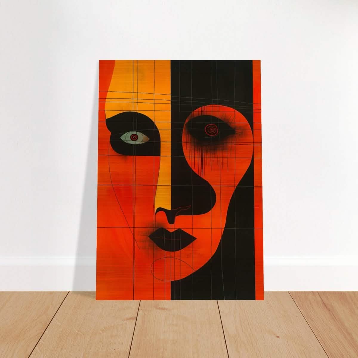 Da Vinci Geometric Abstract Wall art print - Brushed Aluminum Print - 70x100 cm / 28x40″ -