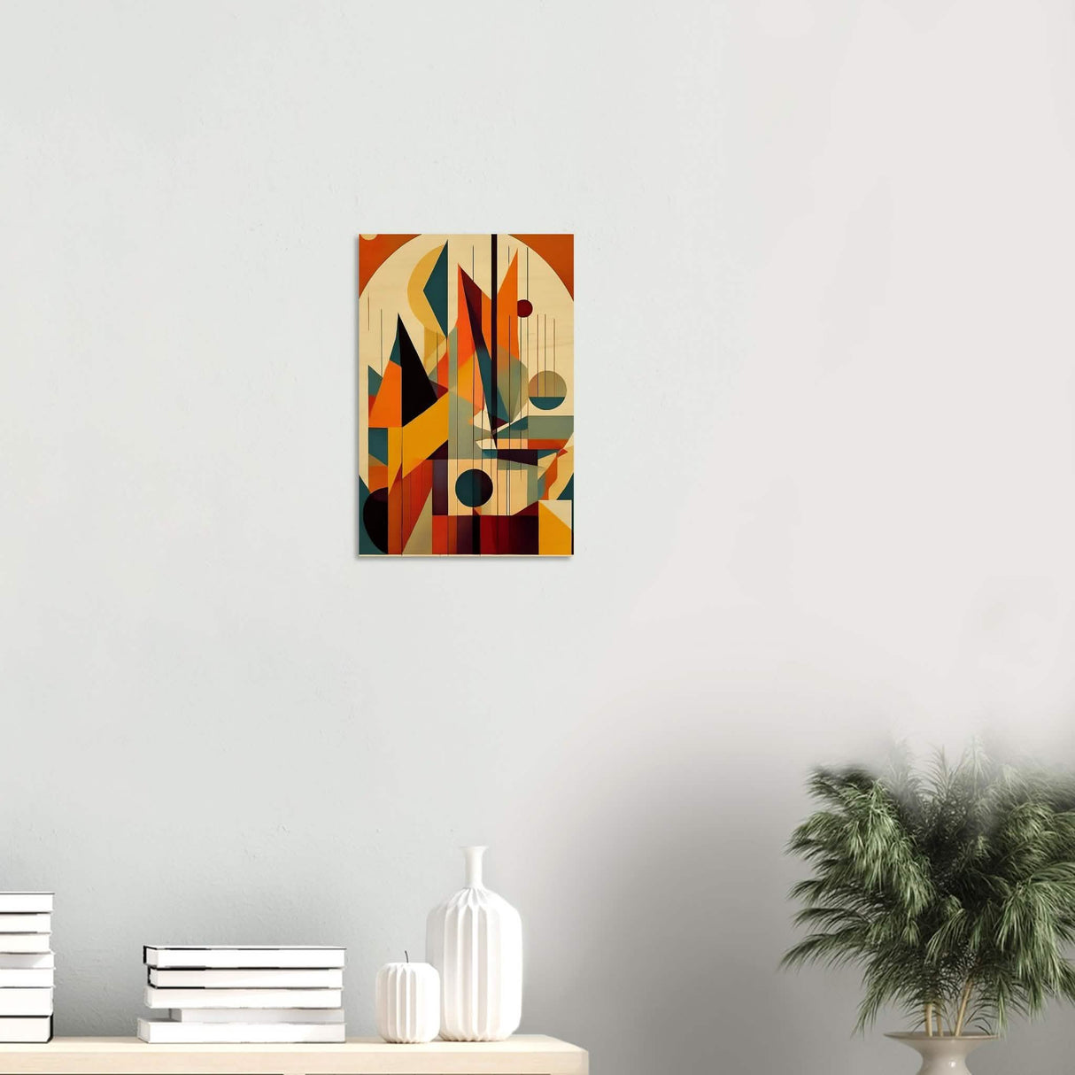 Da Vinci Geometric Cubism Modern Wall Art - Wood Prints - 30x45 cm / 12x18″ - 20 mm